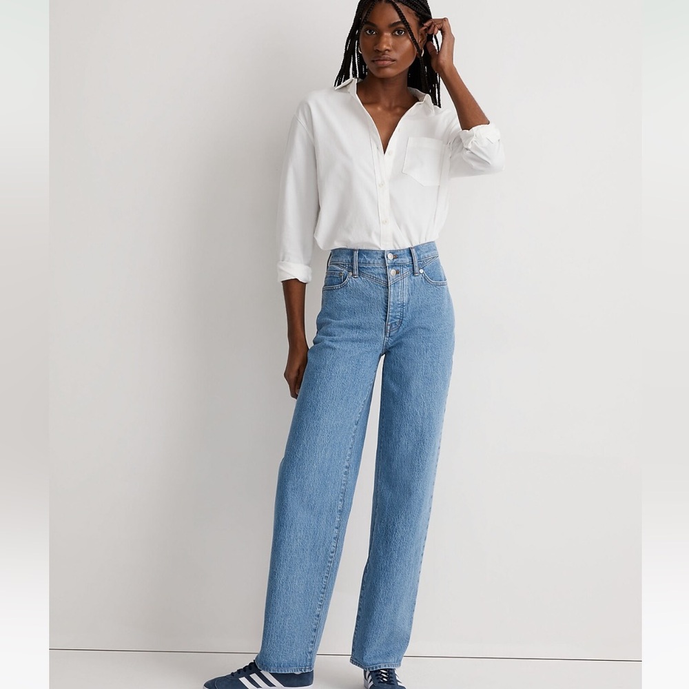 NWT Madewell The Tall Perfect Vintage Wide Leg Crop Jean